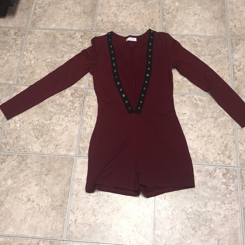 One piece long sleeve shorts
